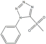 5-(甲基磺酰基)-1-苯基-1H-四唑 结构式