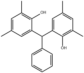 Phenol,2,2'-(phenylmethylene)bis[4,6-dimethyl- 结构式