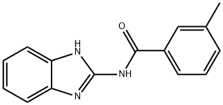 N-(1H-benzimidazol-2-yl)-3-methylbenzamide 结构式