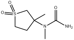 N-methyl-N-(3-methyl-1,1-dioxidotetrahydro-3-thienyl)urea 结构式