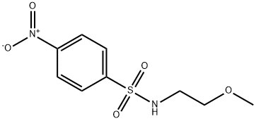 N-(2-甲氧基乙基)-4-硝基苯磺酰胺 结构式