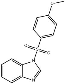 1-(4-methoxyphenyl)sulfonylbenzimidazole 结构式