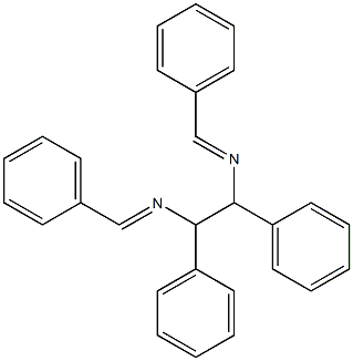 1,2-Ethanediamine,1,2-diphenyl-N,N'-bis(phenylmethylene)- (9CI) 结构式