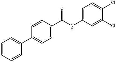 N-(3,4-dichlorophenyl)-4-biphenylcarboxamide 结构式