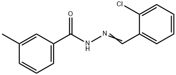 N'-(2-chlorobenzylidene)-3-methylbenzohydrazide 结构式