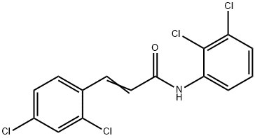 (E)-N-(2,3-dichlorophenyl)-3-(2,4-dichlorophenyl)prop-2-enamide 结构式