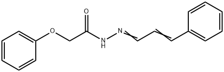 2-phenoxy-N'-[(1Z,2E)-3-phenylprop-2-en-1-ylidene]acetohydrazide 结构式