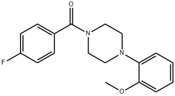 (4-fluorophenyl)-[4-(2-methoxyphenyl)piperazin-1-yl]methanone 结构式