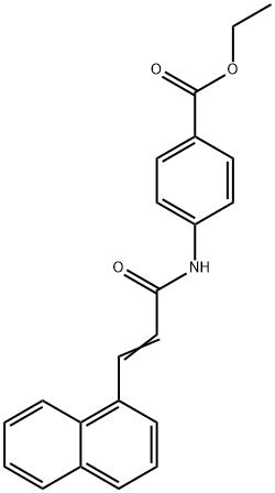 ethyl 4-{[3-(1-naphthyl)acryloyl]amino}benzoate 结构式