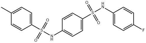 N-(4-{[(4-fluorophenyl)amino]sulfonyl}phenyl)-4-methylbenzenesulfonamide 结构式