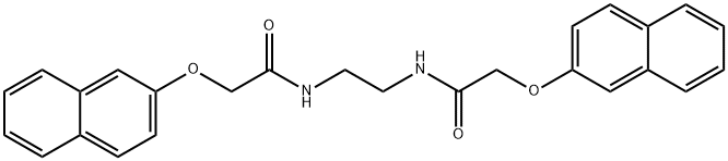 N,N'-1,2-ethanediylbis[2-(2-naphthyloxy)acetamide] 结构式