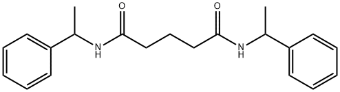 N,N'-bis(1-phenylethyl)pentanediamide 结构式