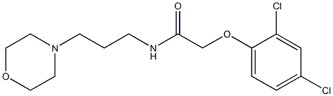 2-(2,4-dichlorophenoxy)-N-(3-morpholin-4-ylpropyl)acetamide 结构式