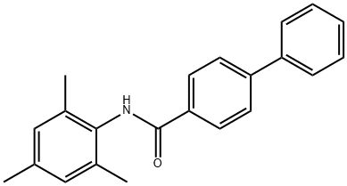 N-mesityl-4-biphenylcarboxamide 结构式