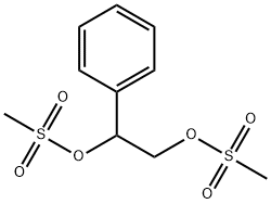 1-phenylethane-1,2-diol dimethanesulphonate 结构式