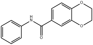 N-phenyl-2,3-dihydrobenzo[b][1,4]dioxine-6-carboxamide 结构式