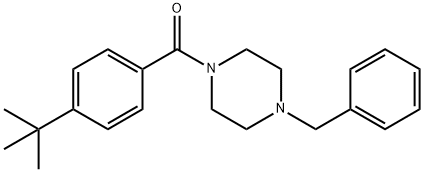 (4-benzylpiperazin-1-yl)(4-(tert-butyl)phenyl)methanone 结构式