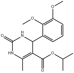 propan-2-yl 4-(2,3-dimethoxyphenyl)-6-methyl-2-oxo-3,4-dihydro-1H-pyrimidine-5-carboxylate 结构式