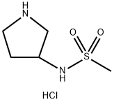 N-(PYRROLIDIN-3-YL)METHANESULFONAMIDE HYDROCHLORIDE 结构式
