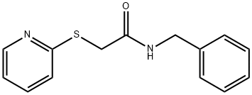 N-benzyl-2-pyridin-2-ylsulfanylacetamide 结构式