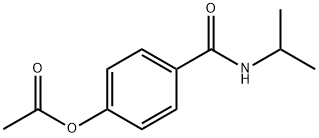 4-(propan-2-ylcarbamoyl)phenyl acetate 结构式