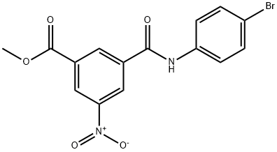 methyl 3-[(4-bromophenyl)carbamoyl]-5-nitrobenzoate 结构式