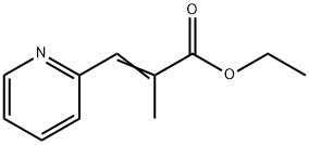 ethyl-2-methyl-3-pyridin-2-ylprop-2-enoate 结构式