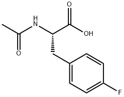 N-乙酰基-L-4-氟苯丙氨酸 结构式