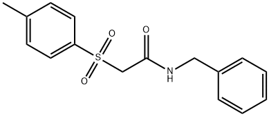 N-benzyl-2-[(4-methylphenyl)sulfonyl]acetamide 结构式