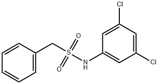 N-(3,5-dichlorophenyl)-1-phenylmethanesulfonamide 结构式