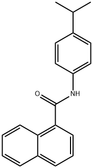 N-[4-(propan-2-yl)phenyl]naphthalene-1-carboxamide 结构式