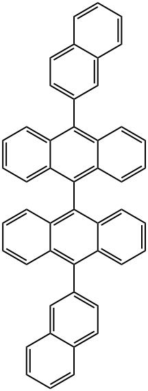 9-naphthalen-2-yl-10-(10-naphthalen-2-ylanthracen-9-yl)anthracene 结构式