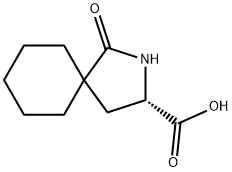 (3S)-1-oxo-2-azaspiro[4.5]decane-3-carboxylic acid 结构式