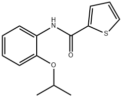 N-[2-(propan-2-yloxy)phenyl]thiophene-2-carboxamide 结构式