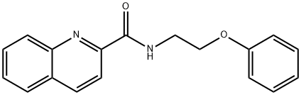 N-(2-phenoxyethyl)quinoline-2-carboxamide 结构式