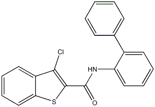 N-([1,1'-联苯]-2-基)-3-氯苯并[B]噻吩-2-甲酰胺 结构式