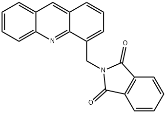 2-Acridin-4-ylmethyl-isoindole-1,3-dione 结构式