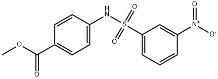 methyl 4-((3-nitrophenyl)sulfonamido)benzoate 结构式