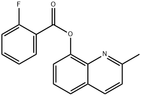 2-methylquinolin-8-yl 2-fluorobenzoate 结构式