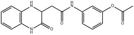 3-(2-(3-oxo-1,2,3,4-tetrahydroquinoxalin-2-yl)acetamido)phenyl acetate 结构式