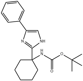tert-butyl (1-(4-phenyl-1H-imidazol-2-yl)cyclohexyl)carbamate 结构式