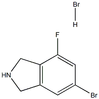 6-溴-4-氟异二氢吲哚氢溴酸盐 结构式