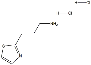 3-(噻唑-2-基)丙-1-胺二盐酸盐 结构式