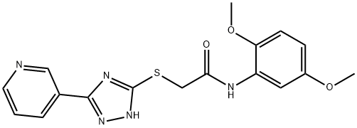 N-(2,5-dimethoxyphenyl)-2-[(5-pyridin-3-yl-1H-1,2,4-triazol-3-yl)sulfanyl]acetamide