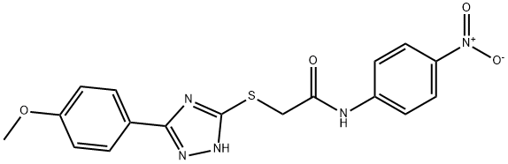 2-{[5-(4-methoxyphenyl)-4H-1,2,4-triazol-3-yl]sulfanyl}-N-(4-nitrophenyl)acetamide