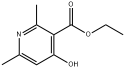 4-羟基-2,6-二甲基烟酸乙酯 结构式