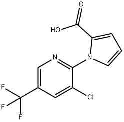 1-(3-氯-5-(三氟甲基)吡啶-2-基)-1H-吡咯-2-羧酸 结构式