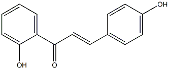 (E)-1-(2-羟基苯基)-3-(4-羟基苯基)丙-2-烯-1-酮 结构式