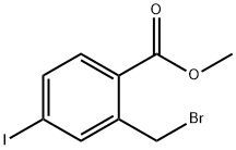 2-Bromomethyl-4-iodo-benzoic acid methyl ester 结构式