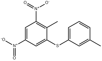 2-Methyl-1,5-dinitro-3-m-tolylsulfanyl-benzene 结构式